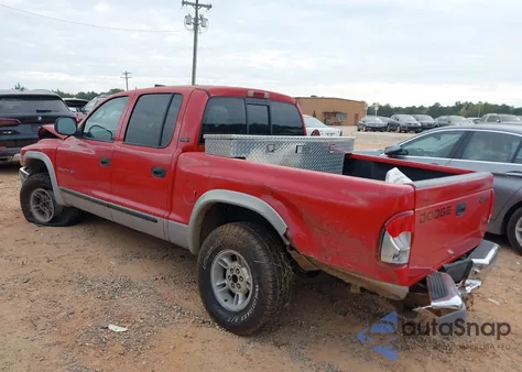2000 Dodge Dakota Slt/Sport из США, поврежденный, VIN 1B7GG2AN5YS772669